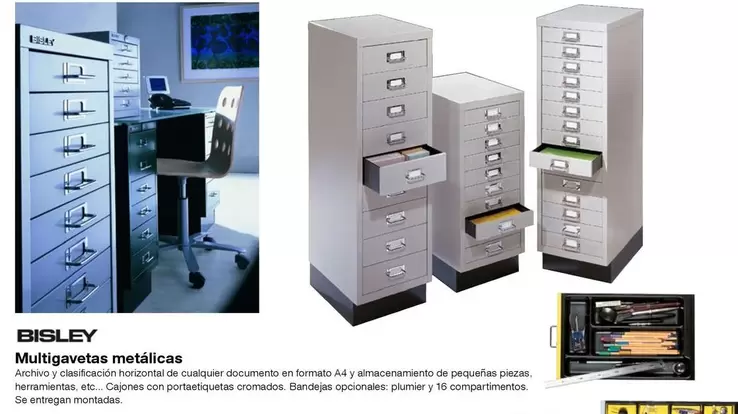 Oferta de Multigavetas Metalicas por 199€ en Staples Kalamazoo