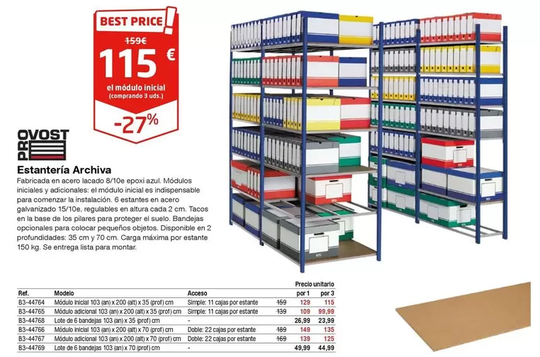 Oferta de Estantería Archiva por 115€ en Staples Kalamazoo