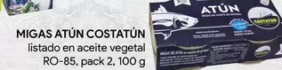 Oferta de Costatun - Migas Atún  por 1€ en minymas