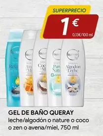 Oferta de Queray - Gel De Bano por 1€ en minymas