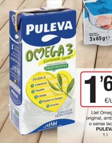 Oferta de Puleva - Llet Omega Original, Amb O Sense La por 1,69€ en SPAR Fragadis