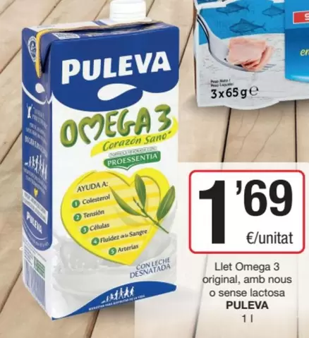 Oferta de Puleva - Llet Omega Original/ Amb Nous O Sense Lactosa por 1,69€ en SPAR Fragadis