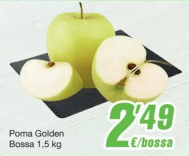 Oferta de Poma Golden Bossa por 2,49€ en SPAR Fragadis