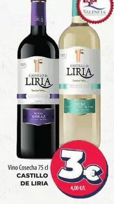 Oferta de Castillo De Liria - Vino Cosecha por 3€ en Spar La Palma