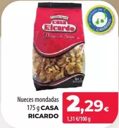 Oferta de Casa Ricardo - Nueces Mondadas por 2,29€ en Spar La Palma