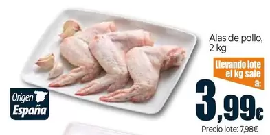 Oferta de Alas De Pollo por 3,99€ en Unide Market