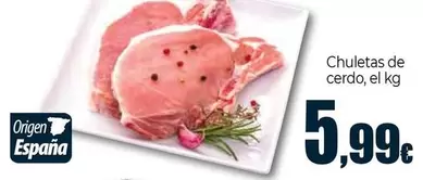 Oferta de Chuletas De Cerdo por 5,99€ en Unide Market