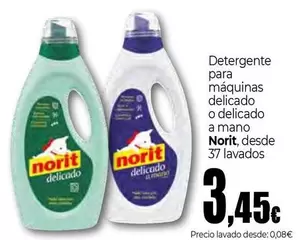 Oferta de Norit - Detergente Para Máquinas Delicado O Delicado A Mano por 3,45€ en Unide Market