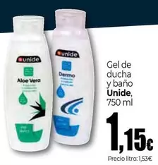 Oferta de Unide - Gel De Ducha Y Baño por 1,15€ en Unide Market