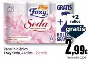 Oferta de Foxy - Papel Higienico Seda por 2,99€ en Unide Market