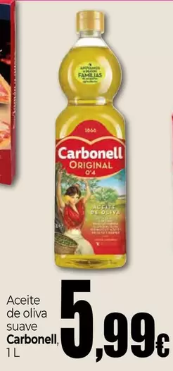 Oferta de Carbonell - Aceite De Oliva Suave por 5,99€ en UDACO