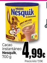 Oferta de Nesquik - Cacao Instantaneo por 4,99€ en UDACO