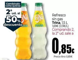 Oferta de Trina - Refresco Sin Gas por 1,69€ en UDACO