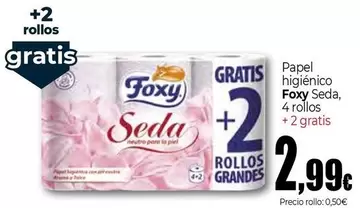 Oferta de Foxy - Papel Higiénico por 2,99€ en UDACO