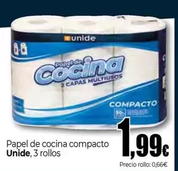 Oferta de Unide - Papel De Cocina Compacto por 1,99€ en UDACO