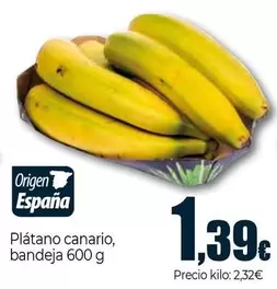 Oferta de Platano Canario por 1,39€ en Unide Supermercados