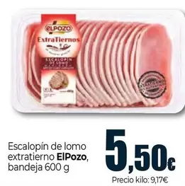 Oferta de Elpozo - Escalopín De Lomo Extratierno por 5,5€ en Unide Supermercados