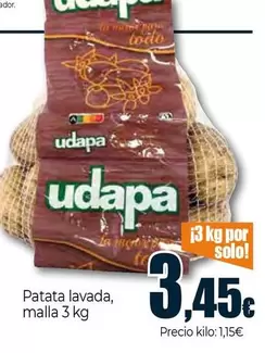 Oferta de Patata Lavada por 3,45€ en Unide Supermercados