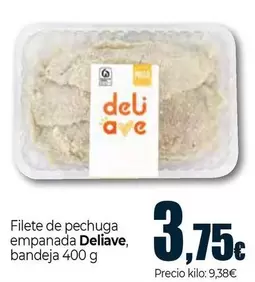 Oferta de Deliave - Filete De Pechuga Empanada por 3,75€ en Unide Supermercados