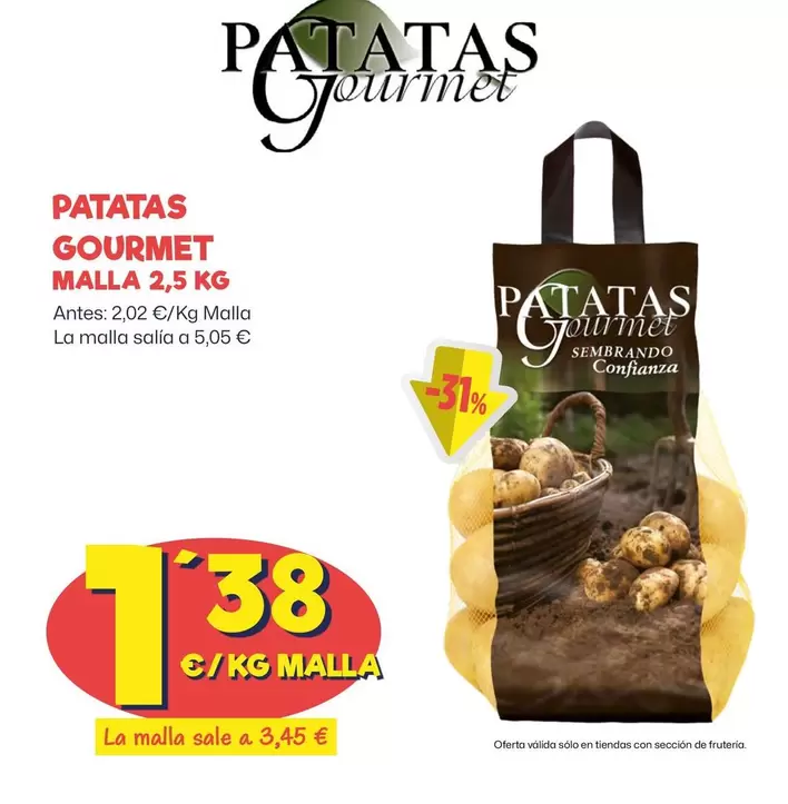 Oferta de Patatas Gourmet por 1,38€ en Ahorramas