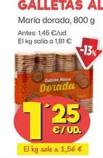 Oferta de Alipende - Galletas Maria Dorada por 1,25€ en Ahorramas