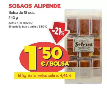 Oferta de Alipende - Sobaos por 1,5€ en Ahorramas