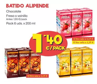 Oferta de Alipende - Batido por 1,4€ en Ahorramas