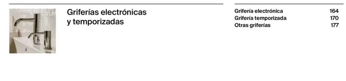 Oferta de Griferías Electrónicas Y Temporizadas  en Roca