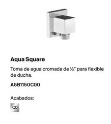 Oferta de Aqua Square Toma De Agua Cromada De 2" Para Flexible De Ducha en Roca