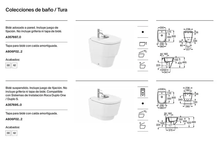 Oferta de Colecciones De Baño / Tura en Roca