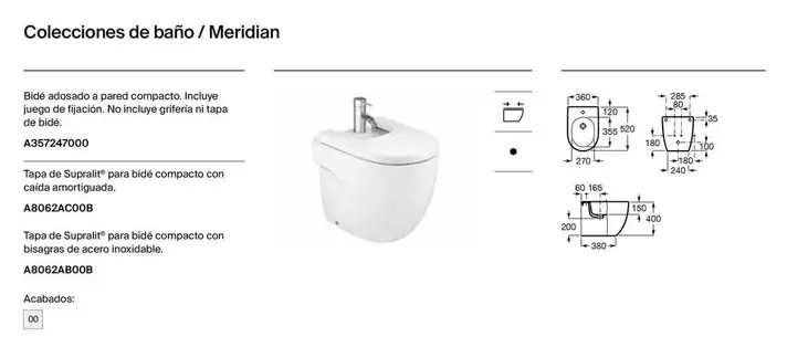 Oferta de Colecciones De Baño / Meridian en Roca