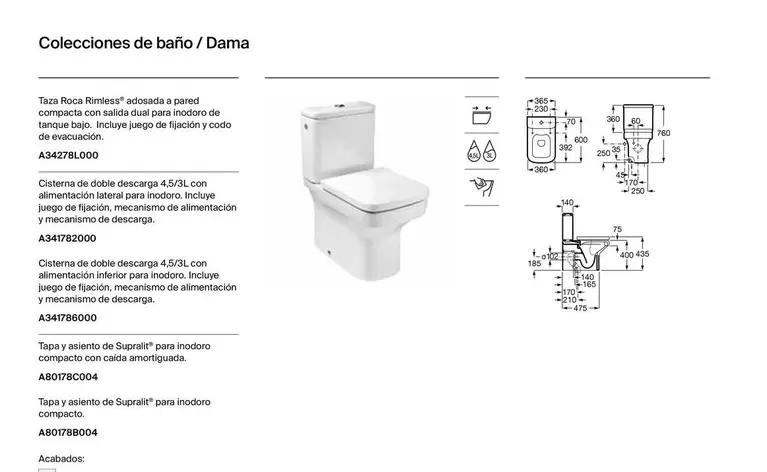 Oferta de Colecciones De Baño / Dama en Roca