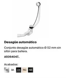 Oferta de Rg - Desagüe Automatico en Roca