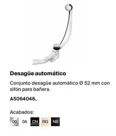 Oferta de Rg - Desagüe Automático en Roca