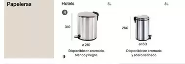 Oferta de Papeleras en Roca