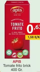 Oferta de Apis - Tomate Frito Brick por 0,65€ en Supermercados Extremadura