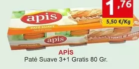 Oferta de Apis - Pate Suave por 1,76€ en Supermercados Extremadura