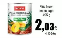 Oferta de Norvi - Piña En Su Jugo por 2,03€ en Froiz