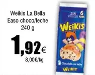 Oferta de Weikis - La Bella Easo Choco/leche por 1,92€ en Froiz