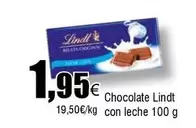 Oferta de Lindt - Chocolate Con Leche por 1,95€ en Froiz