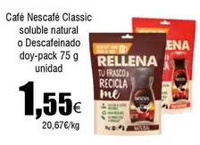 Oferta de Nescafé - Café Classic Soluble Natural O Descafeinado Doy-pack por 1,55€ en Froiz