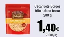 Oferta de Borges - Cacahuete  Frito Salado Bolsa por 1,4€ en Froiz