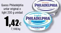 Oferta de Philadelphia - Queso Untar Original O Light por 1,42€ en Froiz