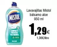 Oferta de Mistol - Lavavajillas Balsamo Aloe por 1,29€ en Froiz