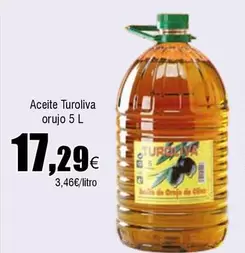 Oferta de Aceite Turoliva Orujo por 17,29€ en Froiz