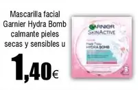 Oferta de Garnier - Mascarilla Facial  Hydra Bomb Calmante Pieles Secas Y Sensibles por 1,4€ en Froiz