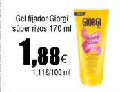 Oferta de Giorgi - Gel Fijador Super Rizos por 1,88€ en Froiz