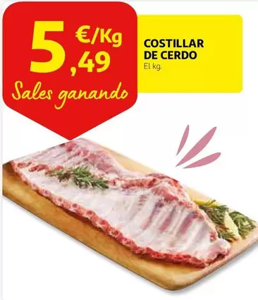 Oferta de Costillar De Cerdo por 5,49€ en Alcampo