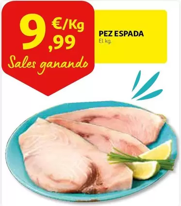 Oferta de Pez Espada por 9,99€ en Alcampo