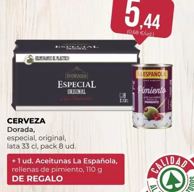 Oferta de Dorada - Cerveza por 5,44€ en SPAR Gran Canaria